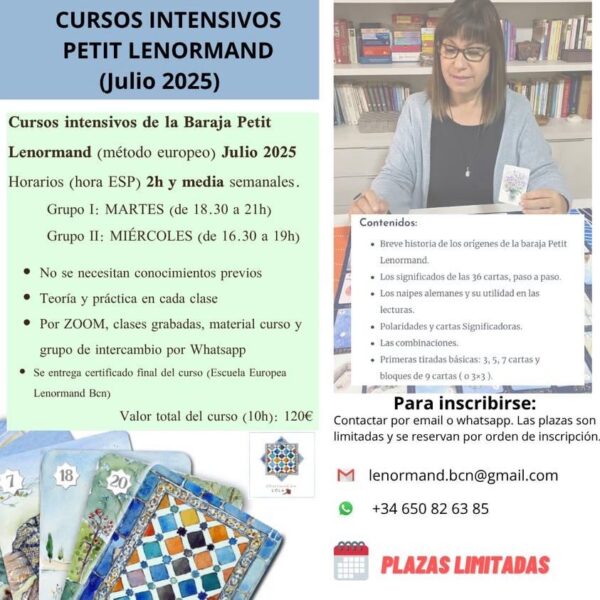 Cursos Intensivos Petit Lenormand (Julio 2025)